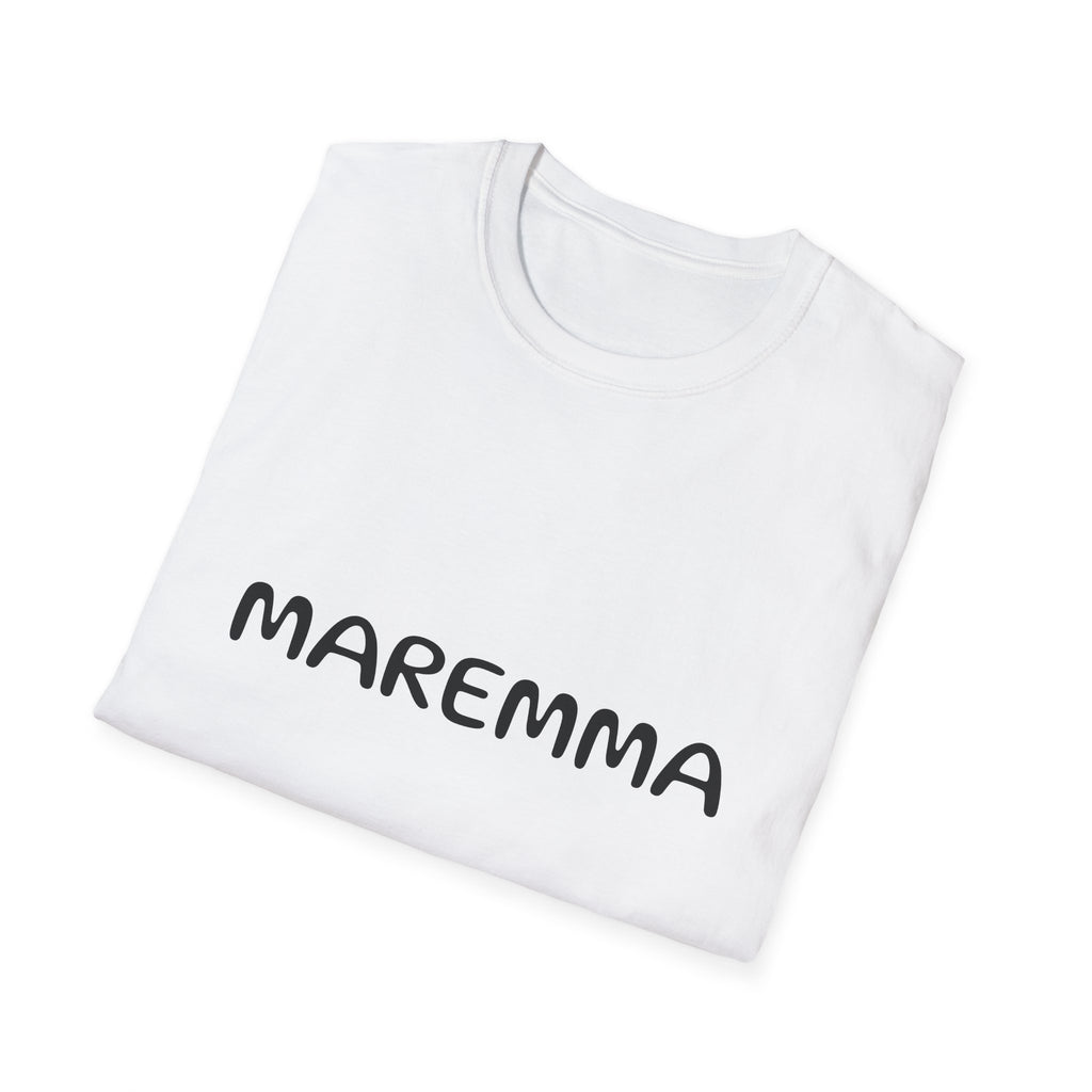 T-Shirt divertente — 'MAREMMA MAIALA / IMPESTATA' T-shirt ironica italiana