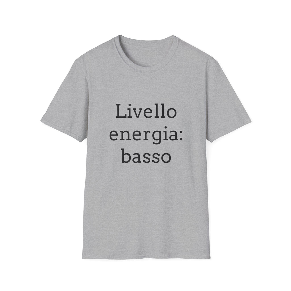 T-shirt ''Livello energia: basso''