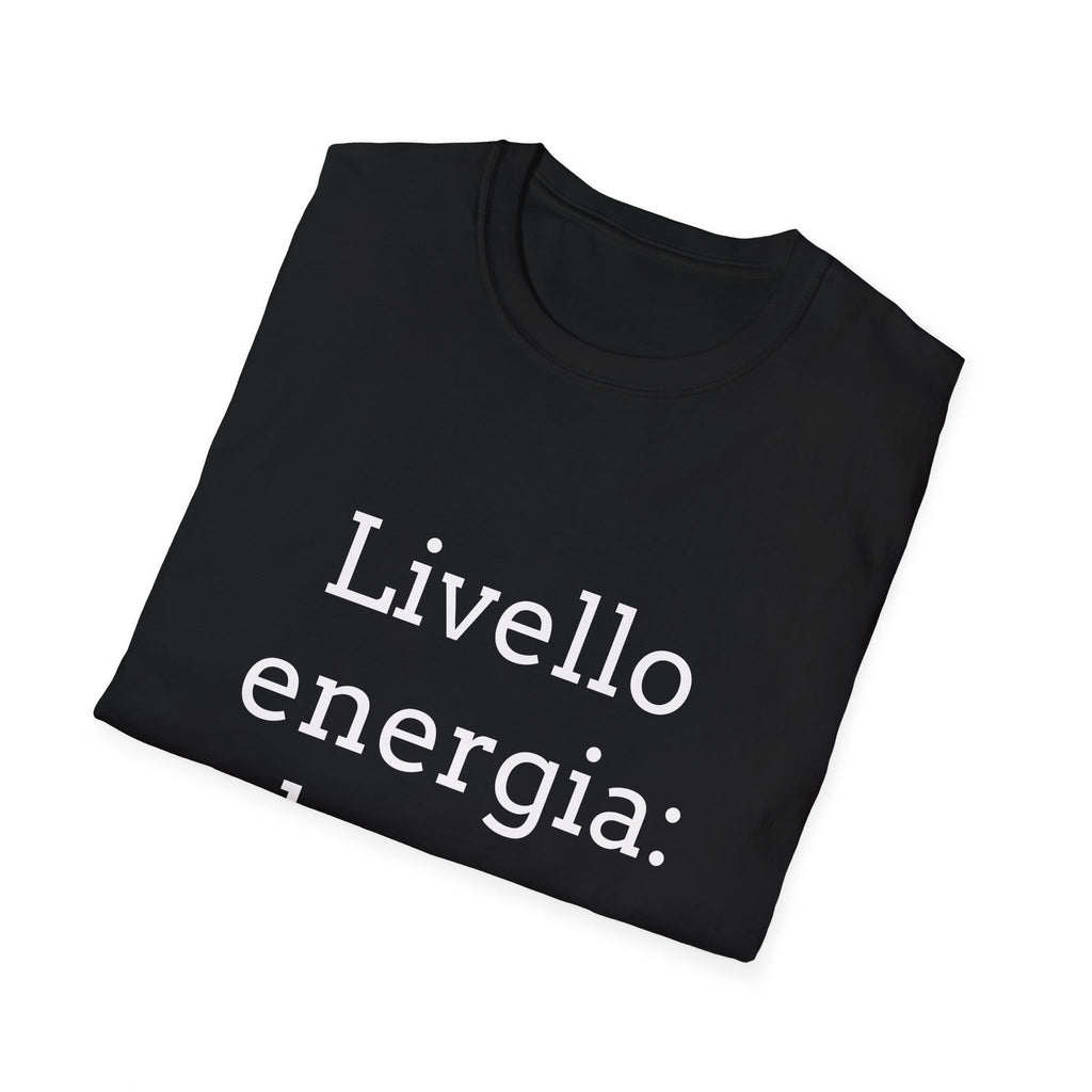 T-shirt ''Livello energia: basso''
