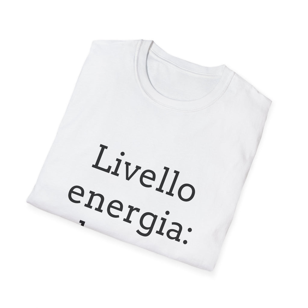 T-shirt ''Livello energia: basso''