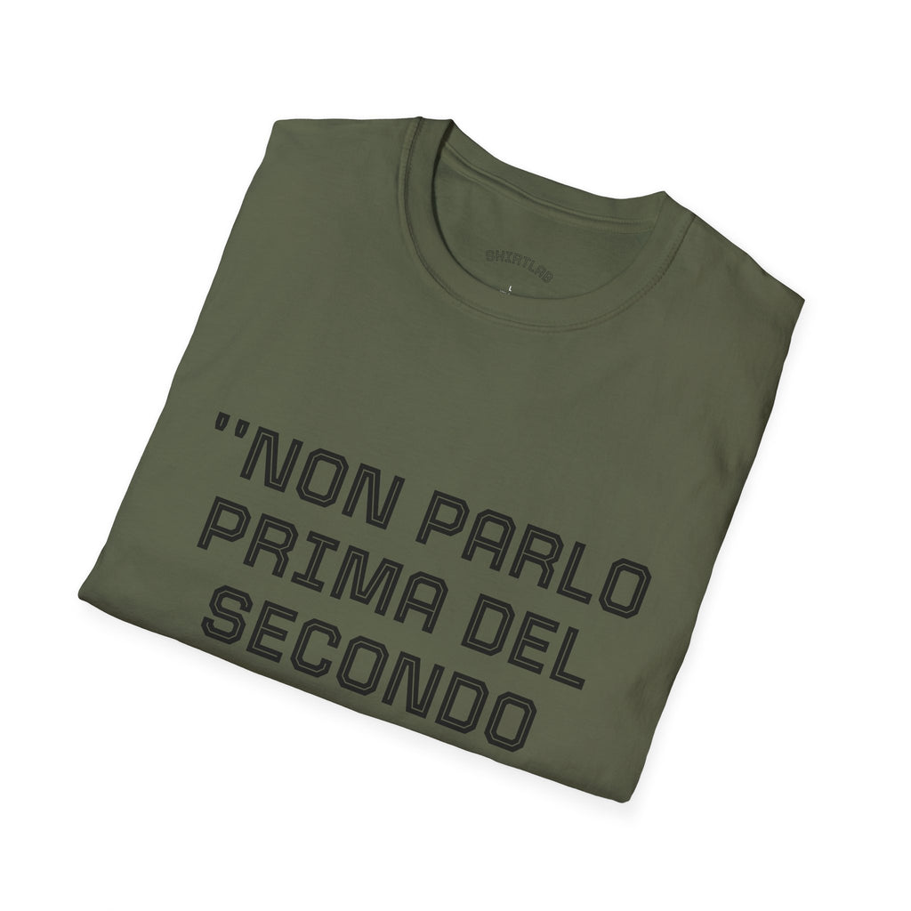 T-Shirt — "Non Parlo Prima Del Secondo Caffè" maglietta ironica italiana