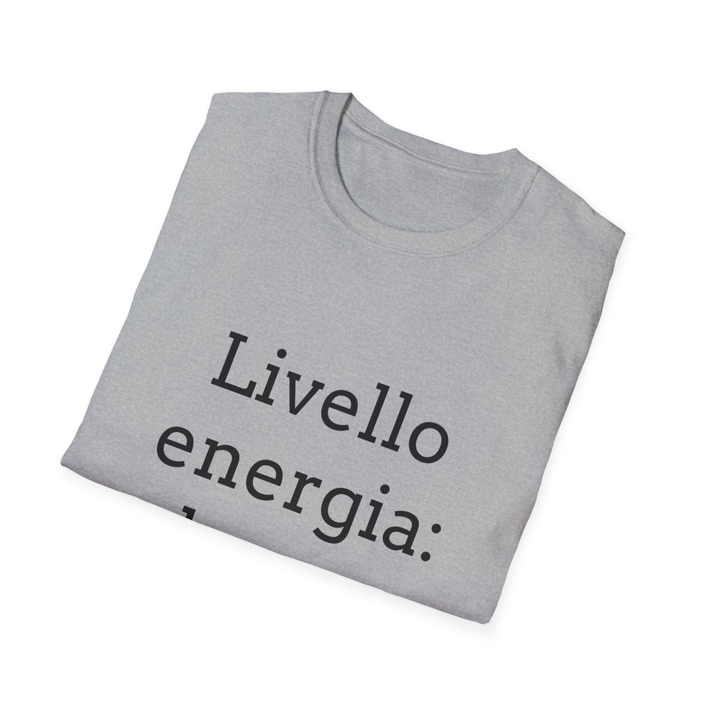 T-shirt ''Livello energia: basso''