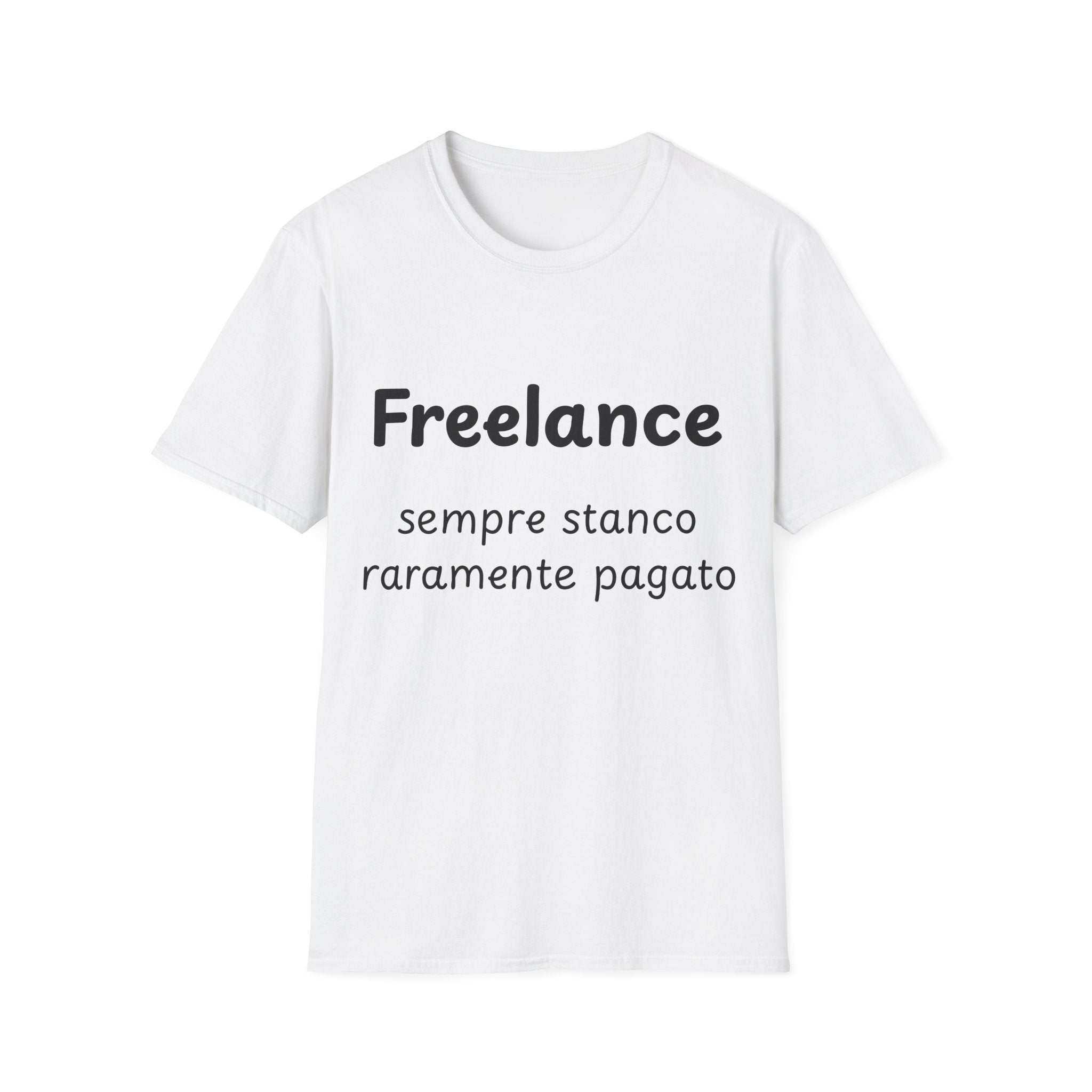Maglietta freelance divertente - T-shirt grafico designer ironica - Regalo per lavoratori autonomi - funny work shirt