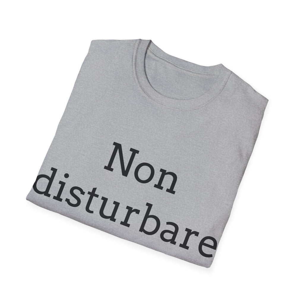 T-Shirt ironica italiana — ''Non disturbare'' maglia sarcastica