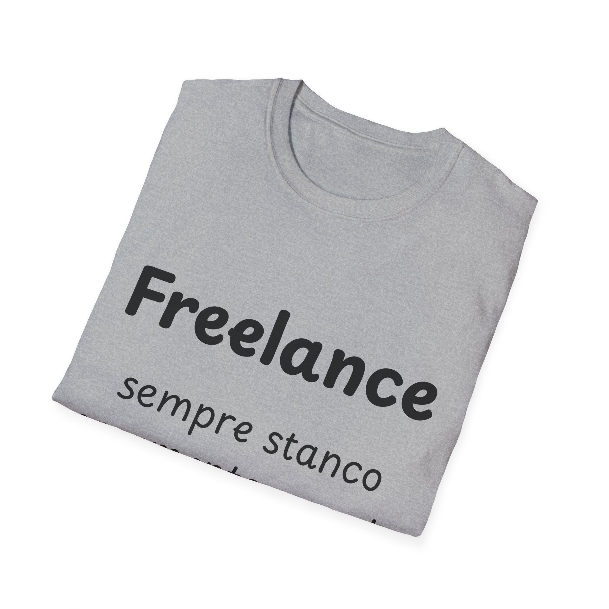 Maglietta freelance divertente - T-shirt grafico designer ironica - Regalo per lavoratori autonomi - funny work shirt