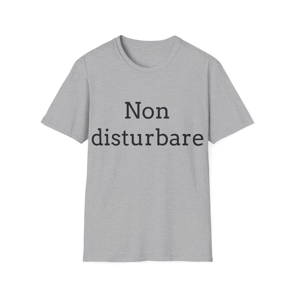 T-Shirt ironica italiana — ''Non disturbare'' maglia sarcastica
